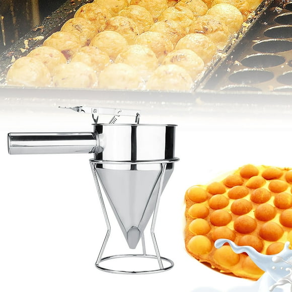 Vobor Kitchen Funnel with Rack, Stainless Steel Funnel Cake Desserts Cooking Funnel for Kitchen