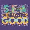 thumbnail image 6 of Wild Bobby Sea The Good Surfboard Sun Rise Good Vibes Nature Lover Women Tri-Blend Racerback Tank Top, Purple Rush, Medium, 6 of 6