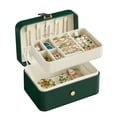 thumbnail image 1 of Joyero SONGMICS Travel Organizador de 2 capas, color verde bosque, 1 of 8