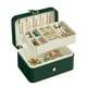 thumbnail image 1 of Joyero SONGMICS Travel Organizador de 2 capas, color verde bosque, 1 of 8