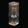 thumbnail image 3 of GUOOL Acrylic Clear 3 Minute Hourglass Hourglass Kitchen Hourglass Timer Gift Colorful Orange, 3 of 6