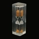 thumbnail image 3 of Reloj de arena acrílico transparente de 3 minutos, juego didáctico, temporizador para cepillarse los dientes y cocinar. naranja, 3 of 6