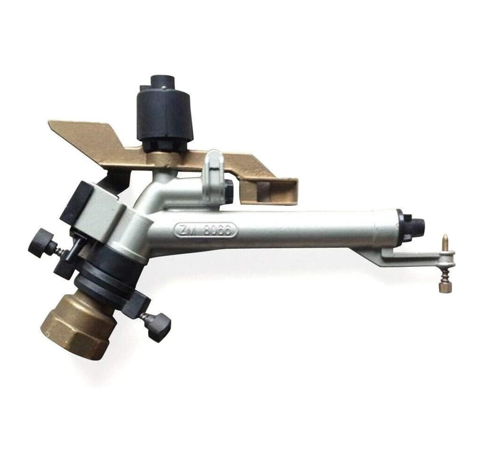 1.5" Impact Sprinkler Water Irrigation Tool, 360° Adjustable Rain Spray Gun for Agriculture Lawn