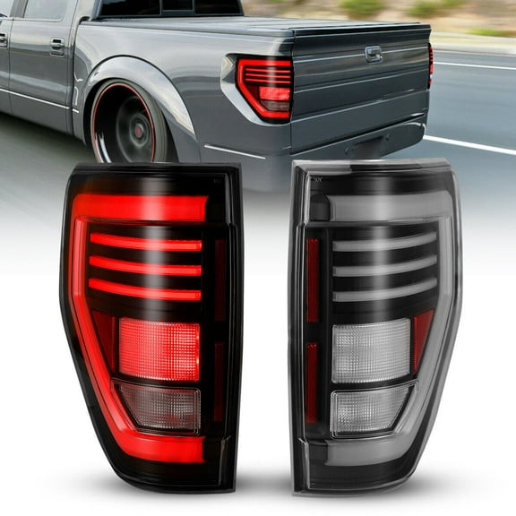 For 2009-2014 Ford F-150 Tail Light Brake Lamps LED Sequential Turn Signal Light