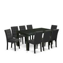 East West Furniture 9 Piece Dining Table Set