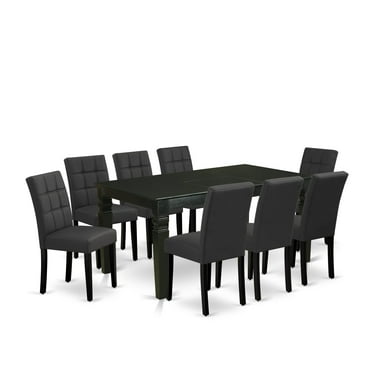 East West Furniture 9 Piece Dining Table Set