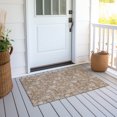thumbnail image 6 of Addison Rugs Chantille Indoor/Outdoor Transitional Floral Copper Washable Rectangle Rug, 1'8" x 2'6", 6 of 6
