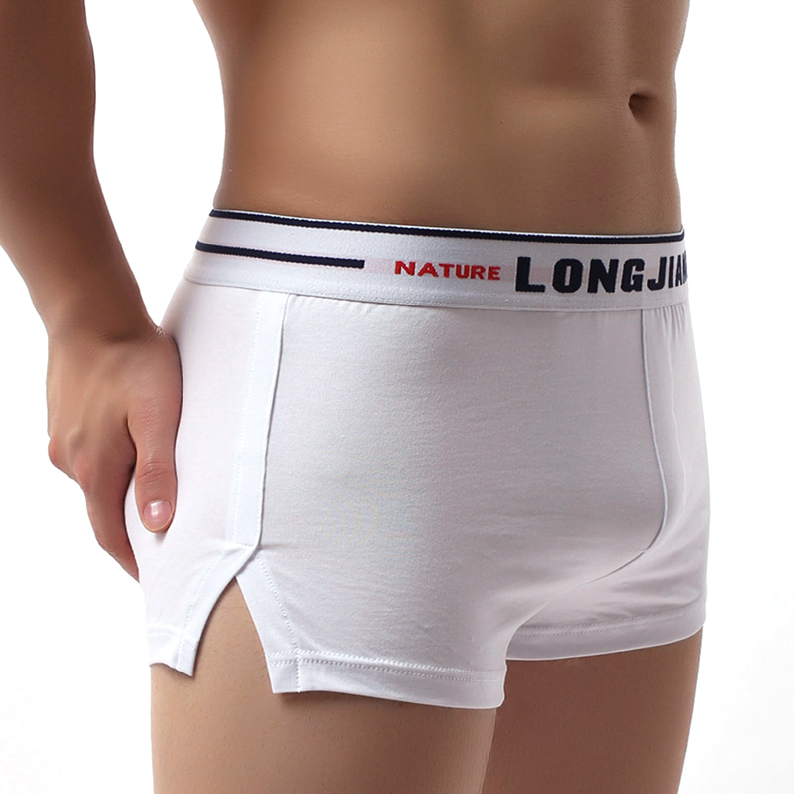 Mens boy Breathable Underwear Boxer Briefs Shorts Bulge Pouch Underpants solid
