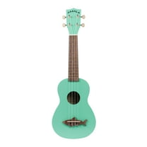 Kala Brand Music Co. Makala Soprano Shark Ukulele, Surf Green