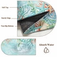thumbnail image 6 of Runner Rug 2'x6', Coastal Washable Non-Slip Hallway Runner Rugs, Summer Nautical Beach Coral Starfish Blue Ombre Bedside Rugs Floor Mats Carpet Runners for Kitchen Bathroom Laundry Room, 6 of 8