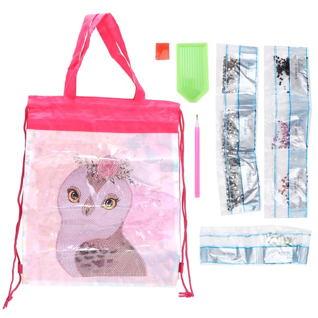 Mochila bolsa resistente al desgaste, gran capacidad, diamantes de imitación, pintura, cordón, herramienta de almacenamiento para el hogar (AA809)
