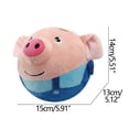 thumbnail image 3 of MMJ Pig Bouncing Ball Toy 2 Pack USB Rechargeable Interactive Talking Jumping Musical Stuffed Animal for Toddlers Kids 5.91x5.51in, 3 of 8
