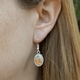 thumbnail image 3 of The Flintstones Fred Character Novelty Dangling Drop Oval Charm Earrings, 3 of 5