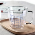 thumbnail image 4 of 1 taza medidora de vidrio resistente al calor de 500 ml, taza de leche para niños con escala, taza medidora para microondas, taza con escala transparente., 4 of 5