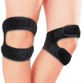 thumbnail image 1 of 2 Pack Patella Knee Strap, Knee Pain Relief With 3d Silicone Adjustable Knee Band, Knee Brace Stabilizer For Men Women For Running,hiking,weightlift, 1 of 3