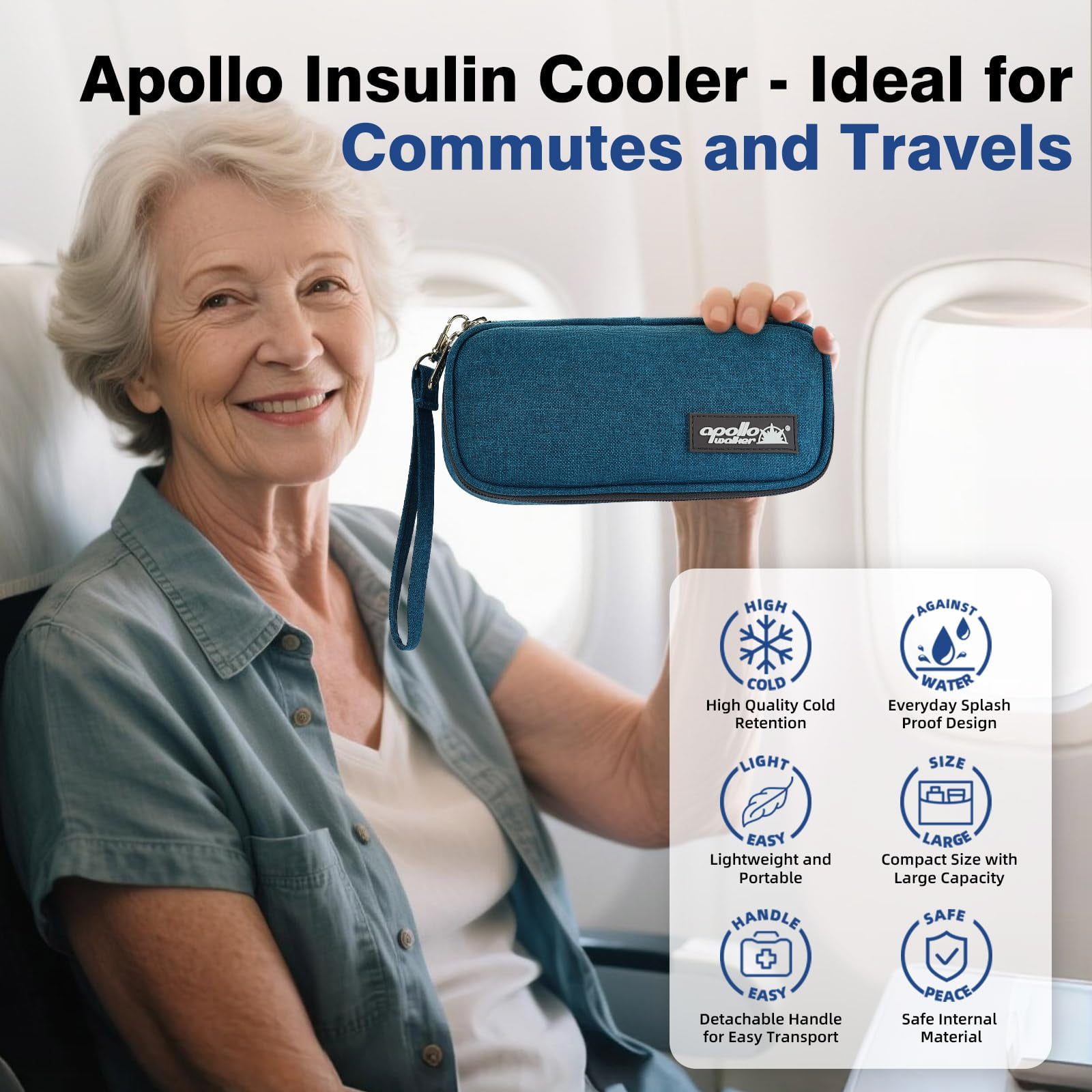 Insulin Travel Cooler Case - Tsa Approved Medication Bag with Ice Packs