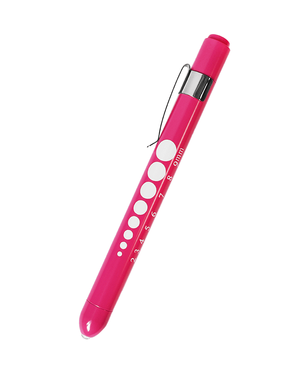 Standard Illumination Pink Penlight with Pupil Gauge and Ruler