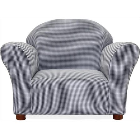 Fantasy Furniture CR16 Fantasy Furniture Roundy Chair Navy Ghingham