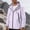 Purple, variant on Sevevn Men Rain Jacket Attached Hood Regular Fit Waterproof Shell Fabric Zip And Snap Placket Dual Chest Pockets Side Zip Pockets Cuffs For Hiking Camping Wear