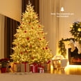 thumbnail image 4 of Gymax 8 FT Pre-Lit Artificial Christmas Tree w/ 1470 Branch Tips Warm White LED Lights, 4 of 10