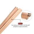 thumbnail image 5 of Uxcell 5Pcs Copper Brazing Rods 19" Flat Phosphorus Copper Filler Solder Welding Sticks for Air Conditioner, 5 of 6