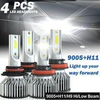 H11 9005 LED Headlight Bulbs for 2013-2020 Chevrolet Trax Low Beam/High Beam Lights 500% Brighter than Halogen,4pcs