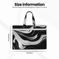 thumbnail image 3 of Pofeuu Abstract Black White Swirls Print Laptop Bag Carrying - Computer Bag Laptop Case Shoulder Slim Work Travel, 3 of 8