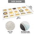 thumbnail image 3 of Sun Faces Bathroom Rug Non Slip Bathroom Mats Entry Door Soft Carpets for Kitchen Bedroom Living Room 39x20 inch, 3 of 7