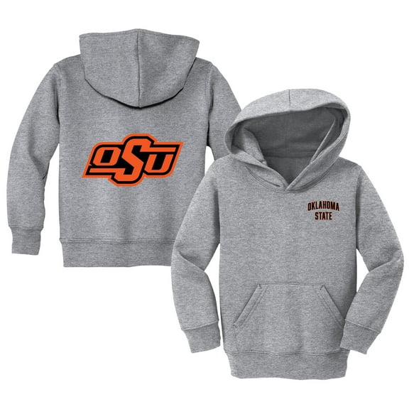 Toddler Chad & Jake Heather Gray Oklahoma State Cowboys Primary Logo Pullover Hoodie