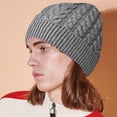 thumbnail image 4 of Warm Knitted Thick Baggy Slouchy Beanie Skull Cap for Men Women Gifts, 4 of 5