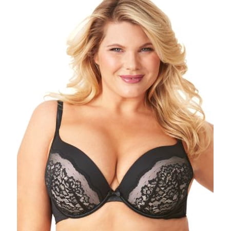 Olga Flirty Deep Plunge Lace Bra