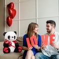 thumbnail image 2 of Peluche con diseño de panda «I Love You» de HollyHome, 50 cm, 2 of 8