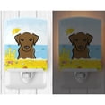 thumbnail image 2 of Caroline's Treasures BB2102CNL Chocolate Labrador Summer Beach Ceramic Night Light, 6x4x3", multicolor, 2 of 2