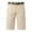Beige, variant on GrmtClth Mens Trendy Shorts Minimalist Plain Tone Cotton Linen Straight Cut Tailored Golf Shorts Flat Front Regular Fit Summer Office Street Daily Wear Army Green 38