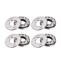 Uxcell 51101 Miniature Thrust Ball Bearings 12mm x 26mm x 9mm Chrome Steel with Washer 4Pcs
