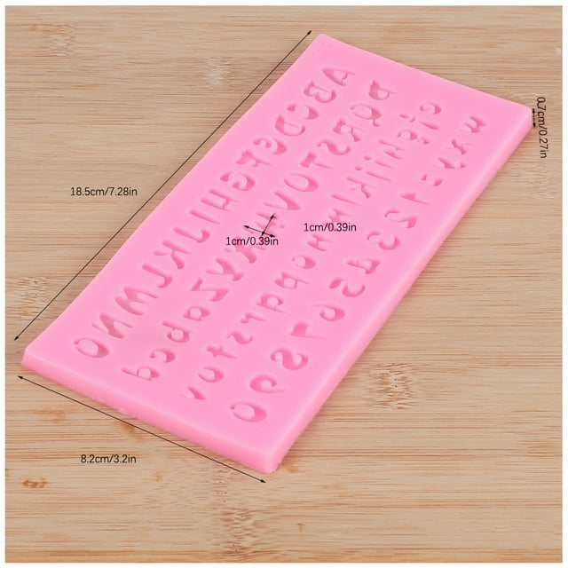 Silicone Letter Number Fondant Mold Replacement Decorative Cookie Molding Tool Reusable Chocolate DIY Cake Mould Molding Tool Accessories