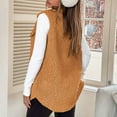 thumbnail image 7 of WRKEKC Winter Vests for Women Casual Lapel Button Fleece Vest Loose Faux Shearling Outerwear Coat for Women Fall Winter Layering, 7 of 7