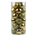 thumbnail image 2 of Hvmvliv Christmas Balls Ornaments (24pcs) Hanging Balls Shatterproof Christmas Tree Decorations Hanging Ornament Decor Gold, 2 of 3
