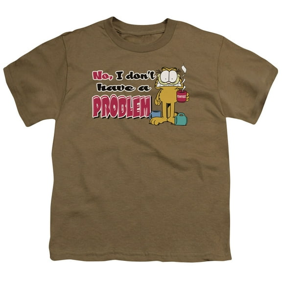 Garfield No Problem S/S Youth 18/1 T-Shirt Safari Green
