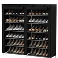 thumbnail image 1 of AGASY Shoe Rack Portable Storage Free Standing Shoe Organizer with Non-Woven Fabric Cover (Black), 1 of 4