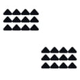 thumbnail image 3 of relayinert 12pcs/set Non Slide Grippers Multiple Shapes To Choose For Fit Non Slide Black Triangles 2Set, 3 of 6