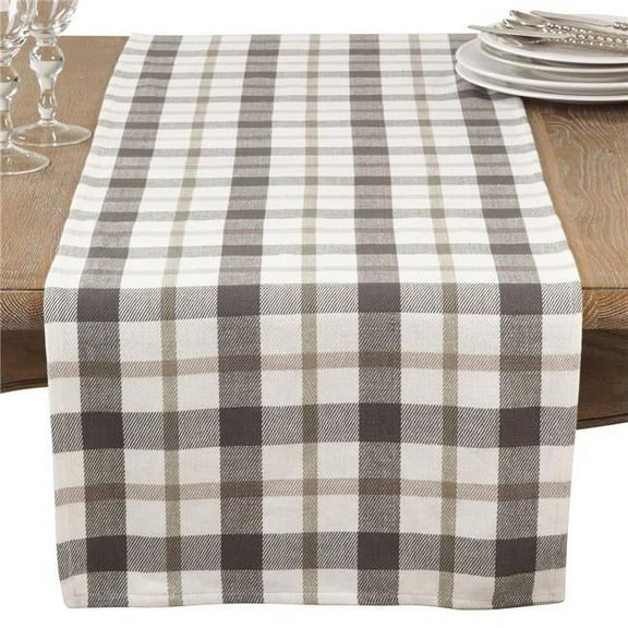 Saro Lifestyle Buffalo Plaid Table Runner