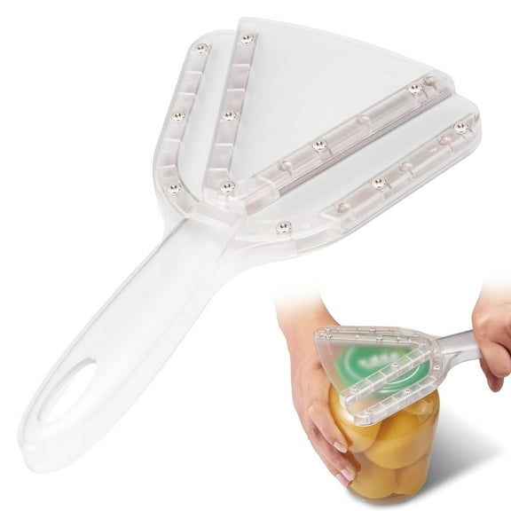 Jar Opener for Weak Hand & Seniors with Arthritis,Easy Twist Off Bottle Caps,Patent | Unique Kitchen Gadgets, Christmas Gifts for Elderly/Women/Men(Transparent)