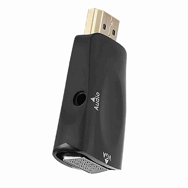 HURBRA A VGA HURBRA, Convertidor A VGA HD 1080P Adaptador Convertidor Hirrbra A VGA Hirbra Cable Cable de Salida de Audio de 3,5 mm Adaptador A VGA