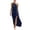 Navy, variant on Women's Summer Floral Beach Flowy Split Maxi Long Dresses,Light Blue,Women's S-XXL