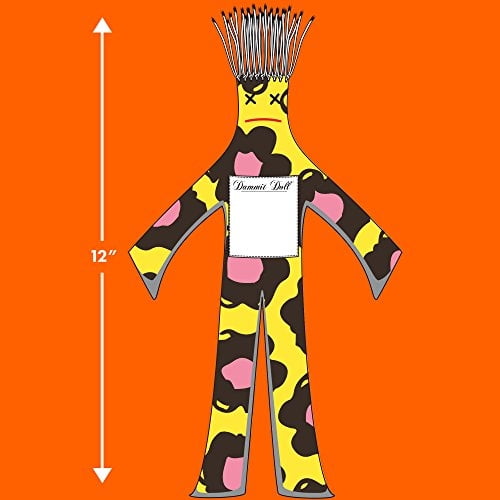 Muñeca Dammit - Win The Ruffneck - Morado y Naranja - Alivio de Estrés - Regalo Morado - E Dammit Doll Dammit Doll