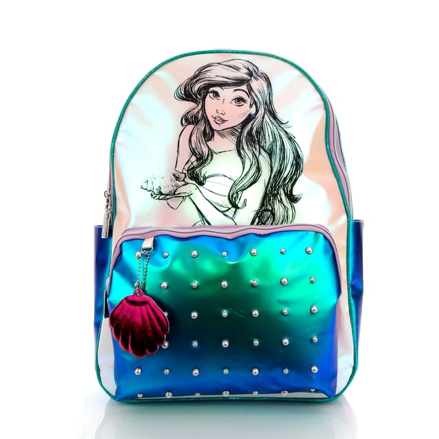 Mochila Princesas Disney Ariel Original Nueva Oficial Color Azul Hardhead