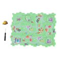 thumbnail image 1 of Juego de rompecabezas de pista, juego de bricolaje, juguete educativo preescolar, rompecabezas de pista para Ciudad 13PCS, 1 of 9