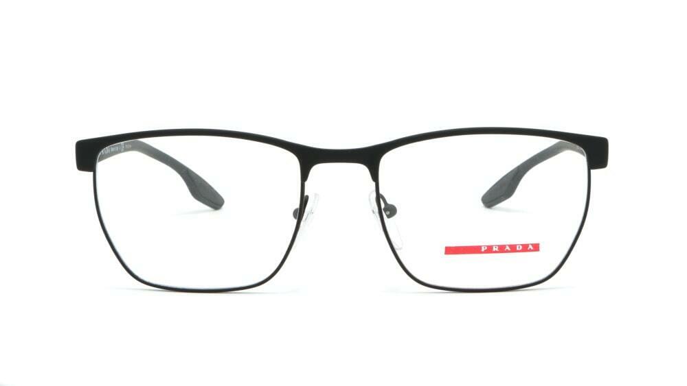Prada Linea Rossi OPS 50LV 489101 Black Lifestyle Eyeglasses 53MM New Italy RX - image 4 of 5