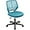 Turquoise, variant on RTYJGD Kids Cute Desk Chair Armless Small Computer Chair with Lumbar Support for Teens Low-Back Bedroom School, Green